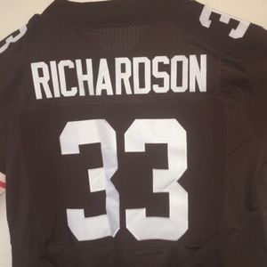 Browns Football Jersey #33 Richardson Size 44
